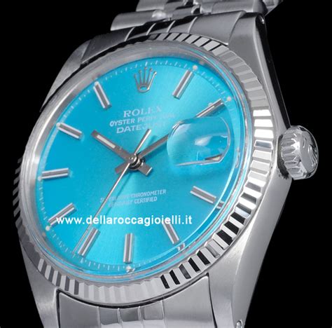 rolex datejust 1601 jubilee quadrante azzurro